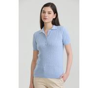 Poloshirt FELIX HARDY "Polo Shirt Kurzarm", Damen, Gr. S, blau, 100% Baumwolle, Shirts (13607300-S) blau