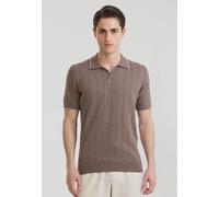 Poloshirt FELIX HARDY "Polo Shirt Kurzarm", Herren, Gr. XXL, braun, 100% Baumwolle, Shirts (59359831-XXL) braun