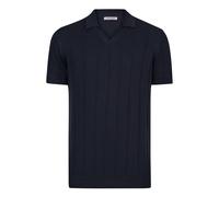 Poloshirt FELIX HARDY "Strick-Polo Shirt Kurzarm", Herren, Gr. M, blau (navy), 100% Baumwolle, Shirts (51006108-M) navy