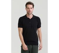 Poloshirt FELIX HARDY "Strick-Polo Shirt Kurzarm", Herren, Gr. S, schwarz, 100% Baumwolle, Shirts (35640562-S) schwarz