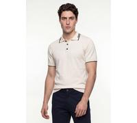 Poloshirt FELIX HARDY "Strick-Polo Shirt Kurzarm", Herren, Gr. XXL, ecru, 100% Baumwolle, Shirts (49974554-XXL) ecru