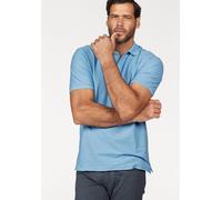 Poloshirt FRUIT OF THE LOOM Gr. M (48/50), blau (hellblau) Herren Shirts Kurzarm Piqué (50299204-M) hellblau
