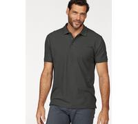 Poloshirt FRUIT OF THE LOOM, Herren, Gr. S (44/46), grau (graphit), Piqué, Obermaterial: 100% Baumwolle, schmal hüftbedeckend, Rundhals, Shirts, Piqué, unifarben (68946355-S) graphit