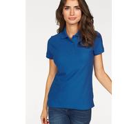 Poloshirt FRUIT OF THE LOOM "Lady-Fit Premium Polo", Damen, Gr. L (40), blau (royalblau), Piqué, Obermaterial: 100% Baumwolle, unifarben, Basic, sehr figurbetont, Rippstrickbündchen, Shirts (520163-L)