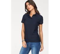 Poloshirt FRUIT OF THE LOOM "Lady-Fit Premium Polo", Damen, Gr. XL (42), blau (marine), Piqué, Obermaterial: 100% Baumwolle, unifarben, Basic, sehr figurbetont, Rippstrickbündchen, Shirts (448769-XL)