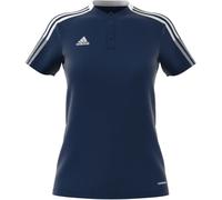adidas Tiro 21 Damen Poloshirt dunkelblau / weiß Gr. S