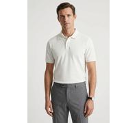 Poloshirt FYNCH-HATTON, Herren, Gr. 3XL, new sanftes weiß, Web, Obermaterial: 100% Baumwolle, unifarben, regular fit normal, ohne Ausschnitt, Shirts, regular fit Passform, 2-Knopf-Kragen, aus reiner B