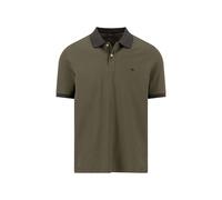 Poloshirt FYNCH-HATTON, Herren, Gr. 3XL, schwarz khaki, Web, Obermaterial: 100% Baumwolle, kontrastfarbene Details, unifarben, regular fit normal, ohne Ausschnitt, kontrastfarben, Shirts, mit Logo Sti
