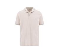 Poloshirt FYNCH-HATTON, Herren, Gr. L, cement, Web, Obermaterial: 100% Baumwolle, unifarben, regular fit normal, ohne Ausschnitt, gerader Abschluss kontrastfarben, Shirts, mit Logo Stickerei (64335666