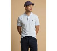 Fynch-Hatton Poloshirt Basic Polo Casual Fit Kurzarm Herren Blau Gr. L