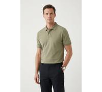 Poloshirt FYNCH-HATTON, Herren, Gr. L, pistachio, Web, Obermaterial: 100% Baumwolle, unifarben, regular fit normal, ohne Ausschnitt, Shirts, regular fit Passform, 2-Knopf-Kragen, aus reiner Baumwolle