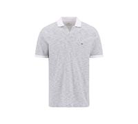 Poloshirt FYNCH-HATTON, Herren, Gr. L, weiß, Web, Obermaterial: 100% Baumwolle, gemustert, regular fit normal, ohne Ausschnitt, gerader Abschluss kontrastfarben, Shirts, mit Logo Stickerei (77268944-L