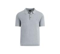 Fynch-Hatton Regular Fit Poloshirt in Strick-Optik in Hellgrau, Größe XL