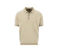 Fynch-Hatton - Polo, striped, Cotton Linen pistachio - Gr. - XL