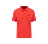 Poloshirt FYNCH-HATTON, Damen, Gr. XXL, tomato, Web, Obermaterial: 100% Baumwolle, unifarben, regular fit normal, ohne Ausschnitt, gerader Abschluss kontrastfarben, Shirts, mit Logo Stickerei (7560321
