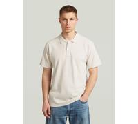 Poloshirt G-STAR "Core Regular Jacquard Poloshirt", Damen, Gr. XXL, weißbait, Obermaterial: 100% Baumwolle, Shirts (92758740-XXL) weißbait