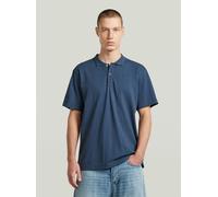 Poloshirt G-STAR "Core Regular Poloshirt", Herren, Gr. XL, rank blau, Obermaterial: 100% Baumwolle, Shirts (82296268-XL) rank blau