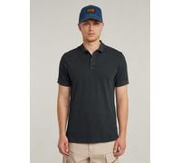 Poloshirt G-STAR "Dunda Overdyed Slim Poloshirt", Damen, Gr. XS, salute gd, Obermaterial: 95% Baumwolle, 5% Elasthan, Shirts (98279724-XS) salute gd