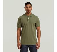 Poloshirt G-STAR "Dunda Slim Fit", Herren, Gr. L, four leaf clover, Piqué, Obermaterial: 95% Baumwolle, 5% Elasthan, unifarben, slim fit normal, Shirts, Logostickerei auf der Brust (63918760-L) four l