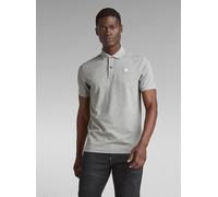 Poloshirt G-STAR "Dunda Slim Poloshirt", Damen, Gr. XXL, charcoal htr, Obermaterial: 95% Baumwolle, 5% Elasthan, Shirts (63535766-XXL) charcoal htr
