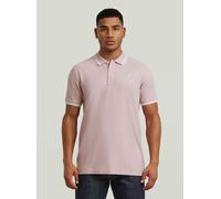 Poloshirt G-STAR "Dunda Slim Stripe Poloshirt", Herren, Gr. XS, burnished lila, Obermaterial: 95% Baumwolle, 5% Elasthan, Shirts (98332356-XS) burnished lila