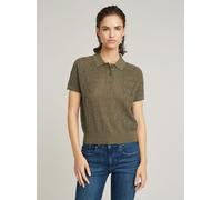 G-STAR Pointelle Lightweight Knitted Poloshirt Grün S ensis green D26061-D166-6057-S