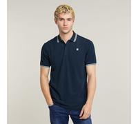 G-star Dunda Slim Stripe Kurzarm-poloshirt L Sartho Blue