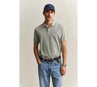Poloshirt GANT "2 TONE", Damen, Gr. L, dry herb grün, Jersey, Obermaterial: 100% Baumwolle, unifarben, regular fit normal, Rundhals, eingesetzt gerader Abschluss, Shirts, Regular fit mit Polokragen (8