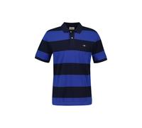 Poloshirt GANT "Poloshirt BLOCK STRIPE POLO", Herren, Gr. XL, blau (blau (royal blau)), Obermaterial: 100% Baumwolle CO., Shirts (33481647-XL) blau (royal blau)