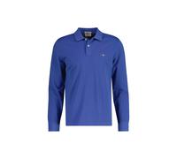 Poloshirt GANT "Poloshirt Regular Shield Longsleeve Pique Rugger 1er Pack", Herren, Gr. 5XL, blau (blau (rich blau)), Obermaterial: 100% Baumwolle CO., Shirts (65702062-5XL) blau (rich blau)
