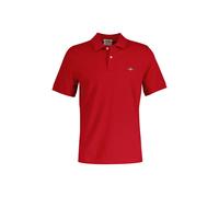 GANT Herren Poloshirt - REGULAR SHIELD, Kurzarm, Knopfleiste, Pique, Stickerei Rot (Ruby) 3XL