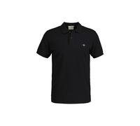 Gant Herren Slim Shield Pique Polohemd, Schwarz, XXL EU