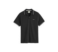 GANT Herren Poloshirt - TIPPING PIQUE RUGGER, Kurzarm, Knopfleiste, Logo, uni Schwarz 5XL