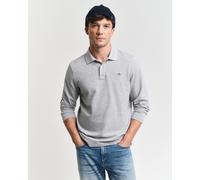Gant Herren Reg Shield Pique Rugger Polohemd, Grey Melange, XXL EU
