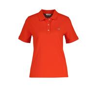 Poloshirt GANT "REGULAR SHIELD", Damen, Gr. XXL, orange (perfect rot), Single Jersey, Obermaterial: 100% Baumwolle, regular fit normal, Rundhals, eingesetzt gerader Abschluss, Shirts, Regular fit mit 