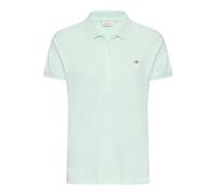 Poloshirt GANT "Slim Shield Cap Logo Polo", Damen, Gr. S, faded mint, Piqué, Obermaterial: 100% Baumwolle, slim fit, Rippbündchen, Shirts Poloshirt (11023120-S)