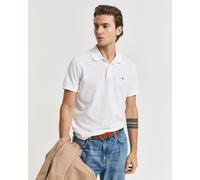 Gant Herren Slim Shield Pique Polohemd, Weiß, 3XL EU