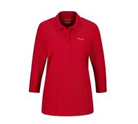 Poloshirt GOLDNER "Poloshirt in hochwertiger Pikee-Qualität", Damen, Gr. 44, rot (mohnrot), Obermaterial: 94% Baumwolle CO. 6% Elasthan EL., Sonstiges, Shirts, Ohne (25634550-44) mohnrot