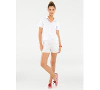 Poloshirt HEINE "Poloshirt", Damen, Gr. 34, weiß, 95% Baumwolle, 5% Elasthan, unifarben, Shirts (98823256-34) weiß