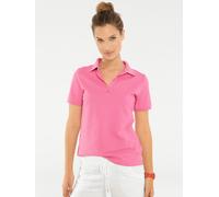 Poloshirt HEINE "Poloshirt", Damen, Gr. 40, pink, 95% Baumwolle, 5% Elasthan, unifarben, Shirts (79940340-40) pink