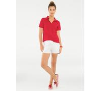 Poloshirt HEINE "Poloshirt", Damen, Gr. 44, rot, 95% Baumwolle, 5% Elasthan, unifarben, Shirts (92895520-44) rot