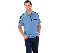 Poloshirt CATAMARAN "Kurzarm-Poloshirt", Herren, Gr. 52/54, blau (hellblau), 100% Baumwolle, unifarben, ohne Ausschnitt, Shirts (322143-52) hellblau