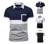 Poloshirt Herren | Casual Polohemd T-Shirt | Kurzarm Streifen Polo Shirt in vielen Farbvarianten | Basic Polo Kurzarmshirt | Elegant Freizeithemd | Classic Style