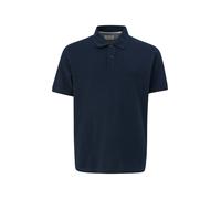 Poloshirt, Herren, Gr. XXL, blau, Piqué, Obermaterial: 100% Baumwolle, S.OLIVER MEN BIG SIZES, unifarben, normal hüftbedeckend, Rundhals, Bündchen, Shirts, Kurzarm-Polo aus Baumwolle - Große Größen (8