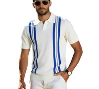 Poloshirt Herren Kurzarm Baumwolle Polo Shirt Sommer Lässige Polohemd Polo Tshirt Atmungsaktiv T Shirt T-Shirt Mit Knopfleiste Sport Golf Poloshirt Basic Poloshirts Für Herren Männer