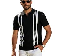 Poloshirt Herren Kurzarm Baumwolle Polo Shirt Sommer Lässige Polohemd Polo Tshirt Atmungsaktiv T Shirt T-Shirt Mit Knopfleiste Sport Golf Poloshirt Basic Poloshirts Für Herren Männer
