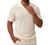 Poloshirt Herren Kurzarm Baumwolle Sommer Polo Shirt Lässige Polohemd Polo Tshirt Atmungsaktiv T-Shir T Shirtt Mit Knopfleiste Basic Sport Golf Poloshirt Poloshirts Für Herren Männer