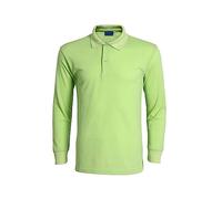 Poloshirt Herren Langarm Slim Fit Tshirt Einfarbig Basic T-Shirt Reverskragen Polohemd Atmungsaktiv Sommershirt Stretch Tshirt Schnelltrocknend Freizeithemd Bequeme Leicht Freizeitshirt Tops