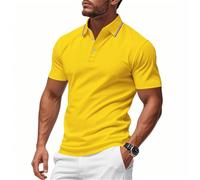 Poloshirt Herren Leichte Komfortabel Atmungsaktiv Kurzarm Mode Sport Casual T-Shirt Urban Klassisch Business Shirt