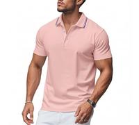 Poloshirt Herren Leichte Komfortabel Atmungsaktiv Kurzarm Mode Sport Casual T-Shirt Urban Klassisch Business Shirt